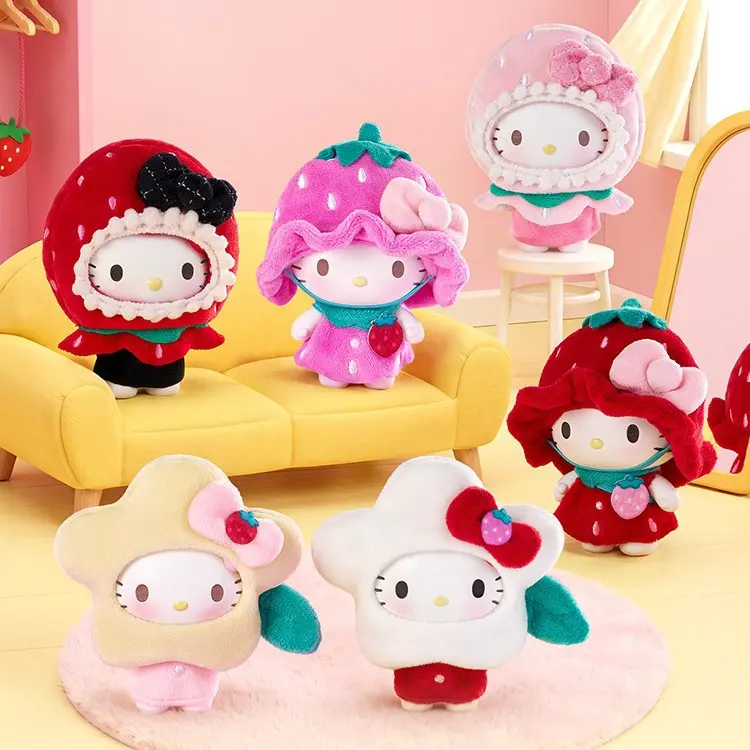 Sanrio Hello Kitty Strawberry Orchard Series Plush Charm Blind Box