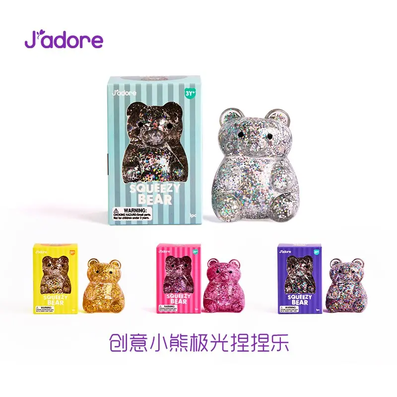 (Ship from US)Jadore Creative Bear Squeeze Toy – Non-Toxic Slow Rebound Stress Relief