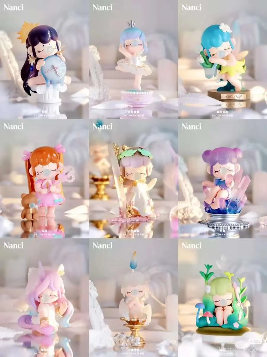 Rolife Nanci Fantasy Museum Series Blind Box Figure, Collectible Art Toy Doll Desk Decor, Dreamy PVC Mini Figure with Flocking & Iridescent Finish for Girls Teens Collectors, 12 Designs + 1 Secret