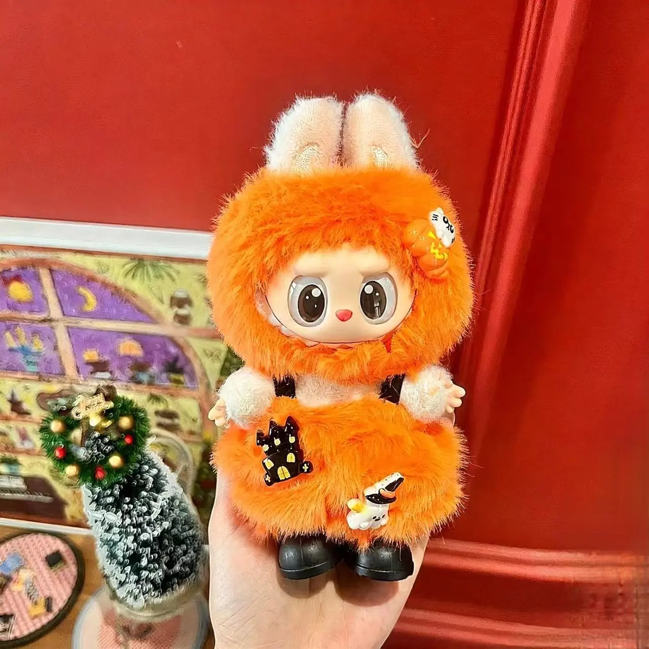 Labubu Halloween-themed doll clothes
