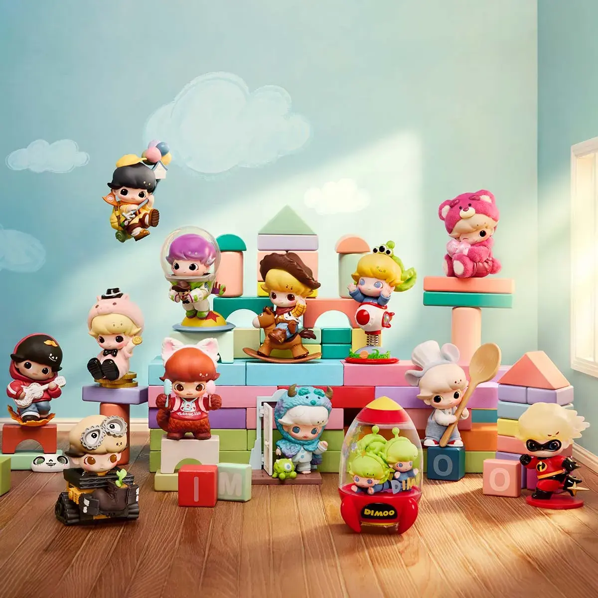 DIMOO WORLD X PIXAR Series Figures Blind Box