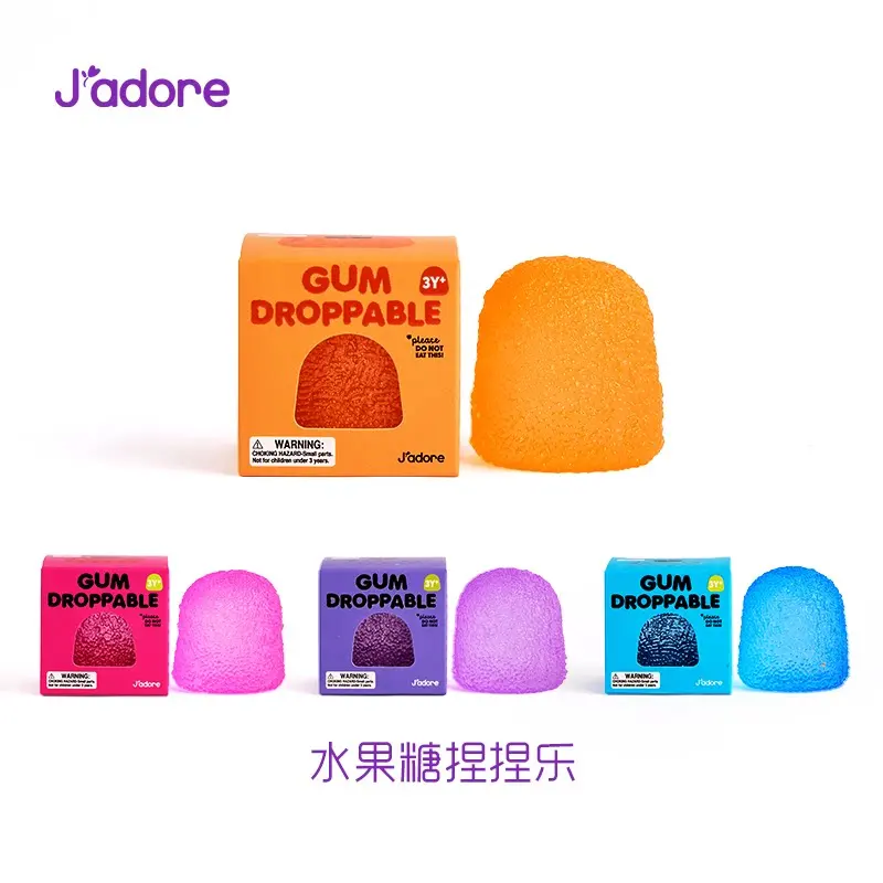 (Ship from US) Jadore Candy Fruit Squeeze Toy – Non-Toxic Slow Rebound Stress Relief