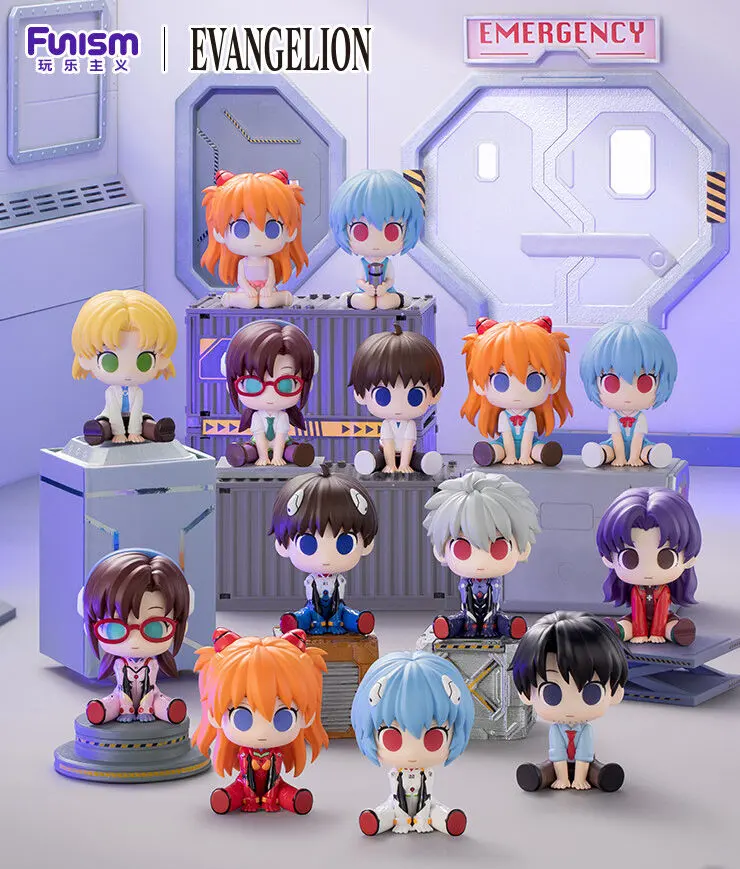 Neon Genesis Evangelion Squish‑Nuzzle Sitting Chibi Blind‑Box
