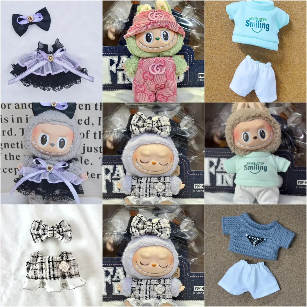 Labubu Doll Clothes Set C