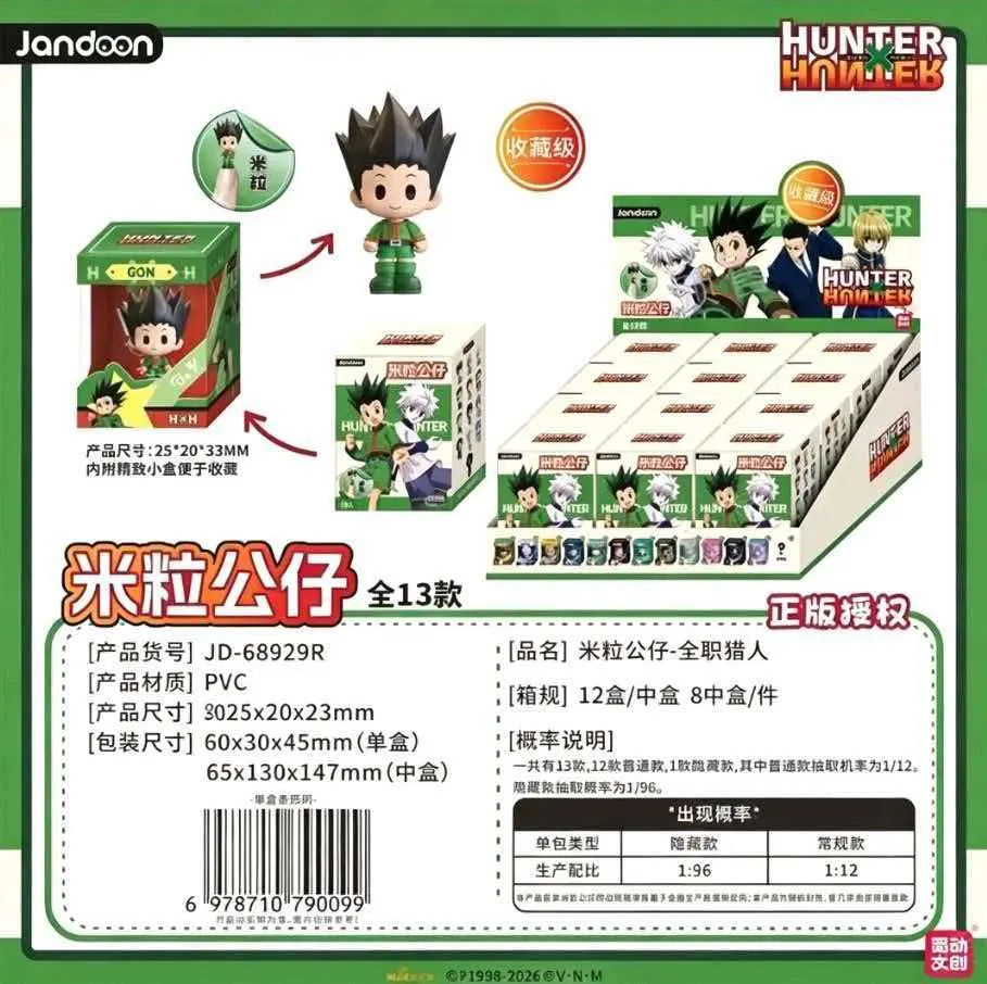 Officially Licensed HUNTER×HUNTER Mini Figure Blind Box