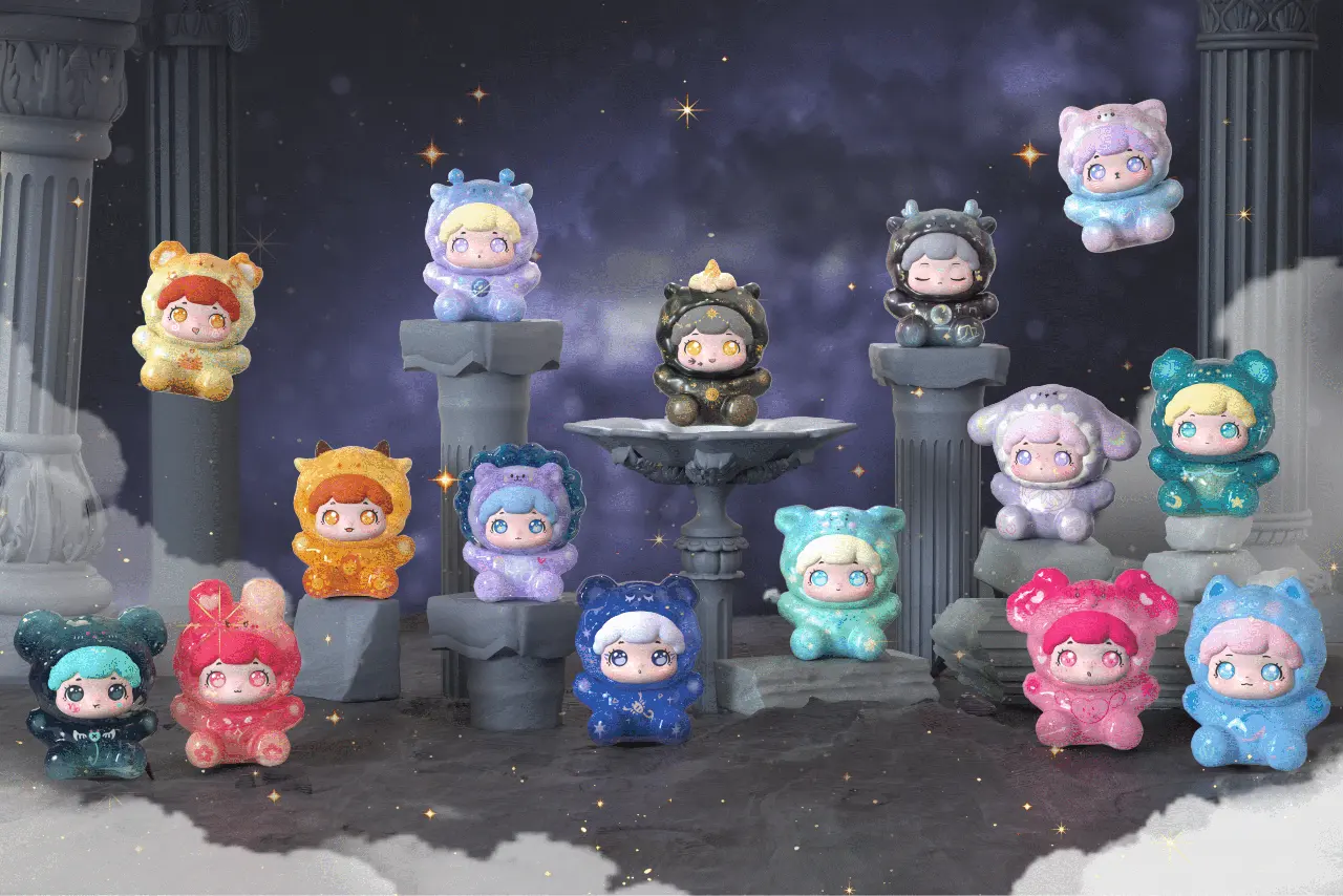 Baobao Zodiac Pet Series Mini Beans Blind Box Cute Pocket Collectible Figures