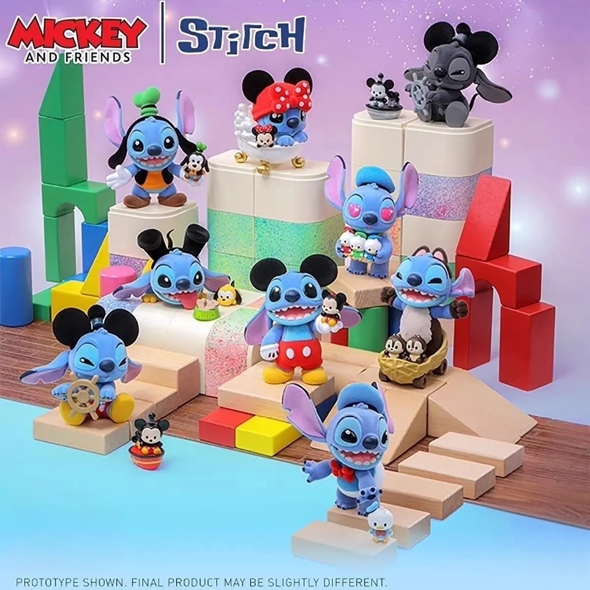 Stitch Mania Series Mickey & Friends Stitch COSBI Cute Blind Box Figurines