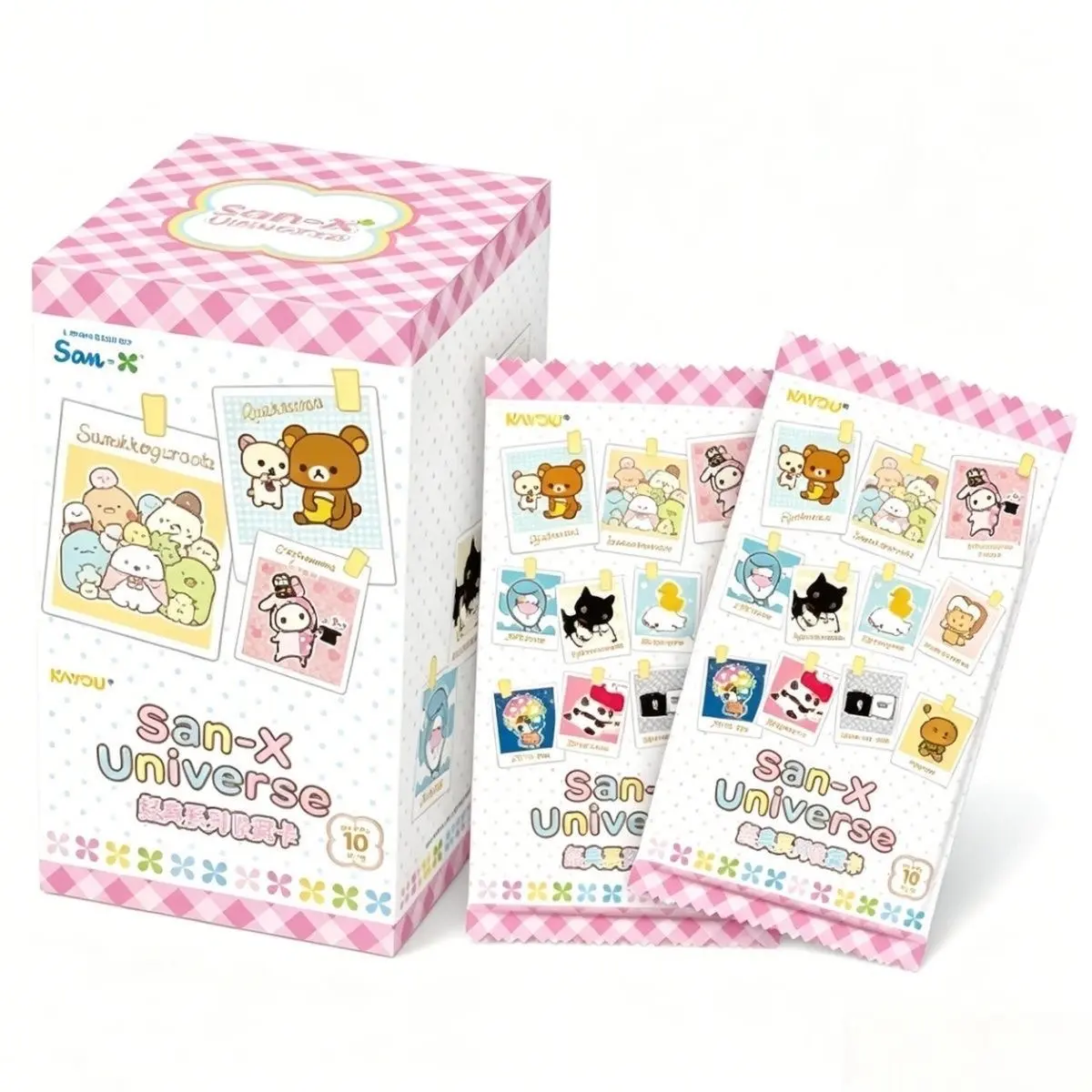 KAYOU San‑X Universe Classic Series Collectible Cards, 18‑Pack Full Box, 5 Cards per Pack, Officially Licensed Cute Character Foil Trading Cards for Hobby Collectors & Anime Fans