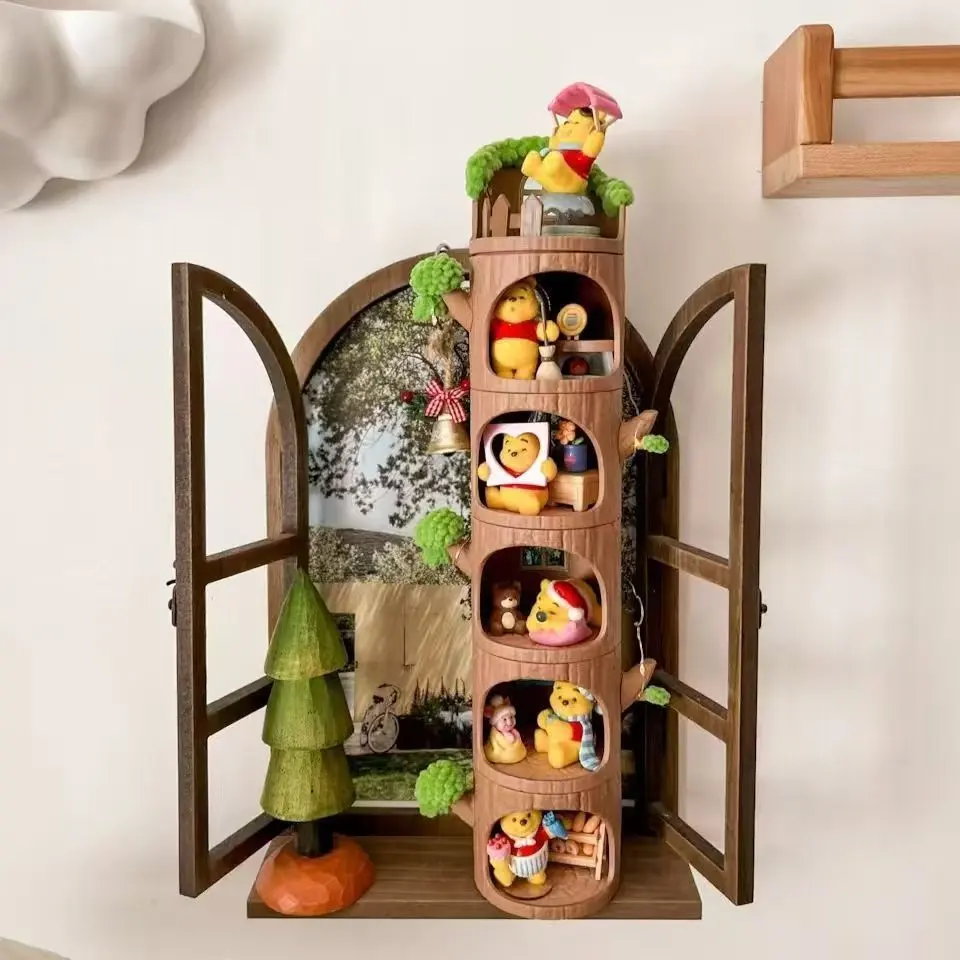 Winnie The Pooh Tree House Series Blind Box Cute Desktop Ornament Gift