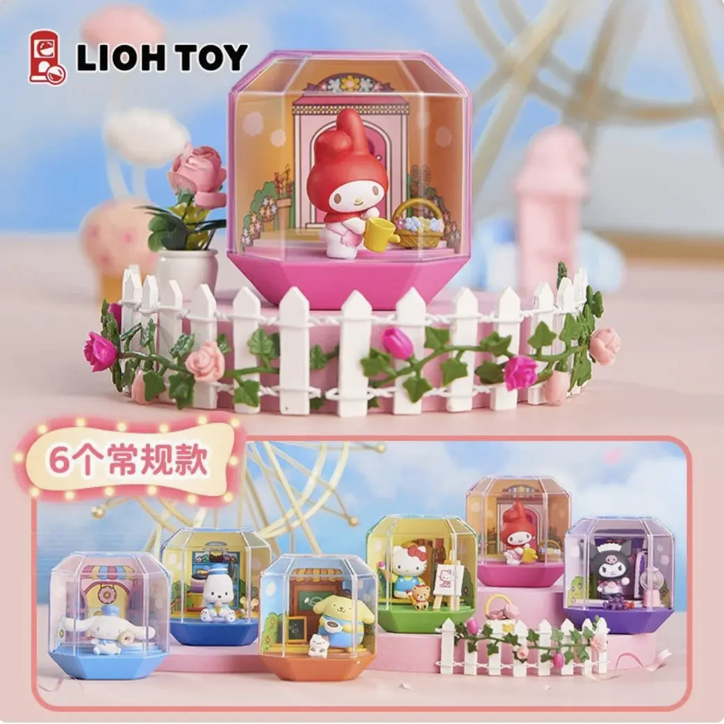 Genuine Sanrio Family Mini Store Series Blind Box: Cute Hello Kitty, Kuromi Trendy Play Peripherals Gift