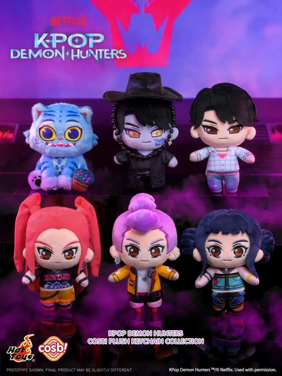 Netflix K-Pop Demon Hunters Cosbi Plush Keychain Collection