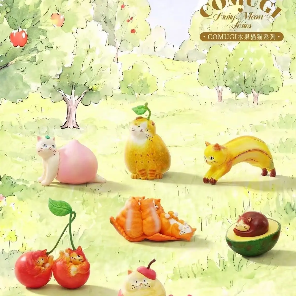 52TOYS COMUGI Fruit Cat Series Cute Cat & Fruit Hybrid Art Figure Blind Box