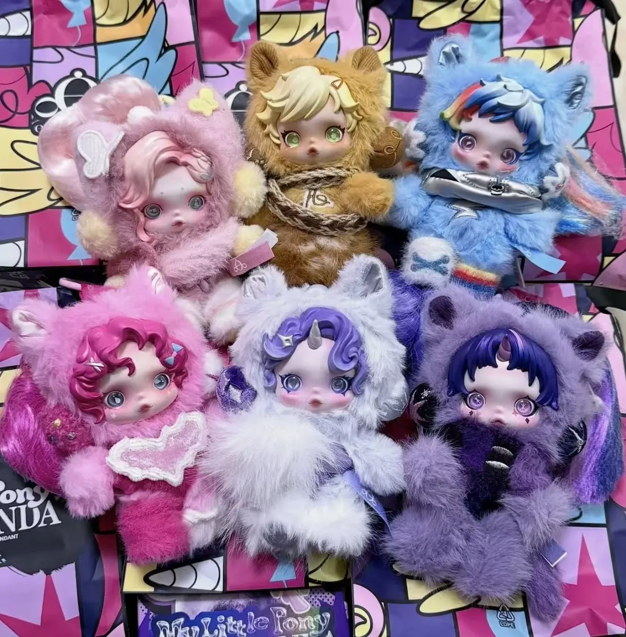 SKULLPANDA MY LITTLE PONY SERIES PLUSH DOLL PENDANT TOYS GIFT