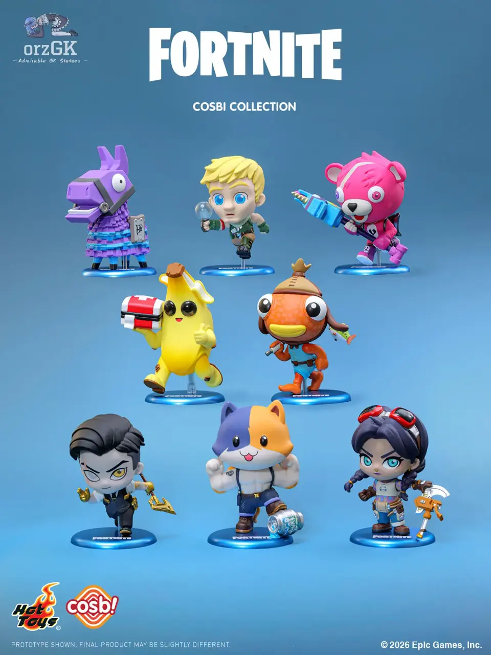 Hottoys – Fortnite Fortnite Cosbi Collection (Unblind Ver.) Cosbi Collection Set of 8 CBX318-325 (Licensed)