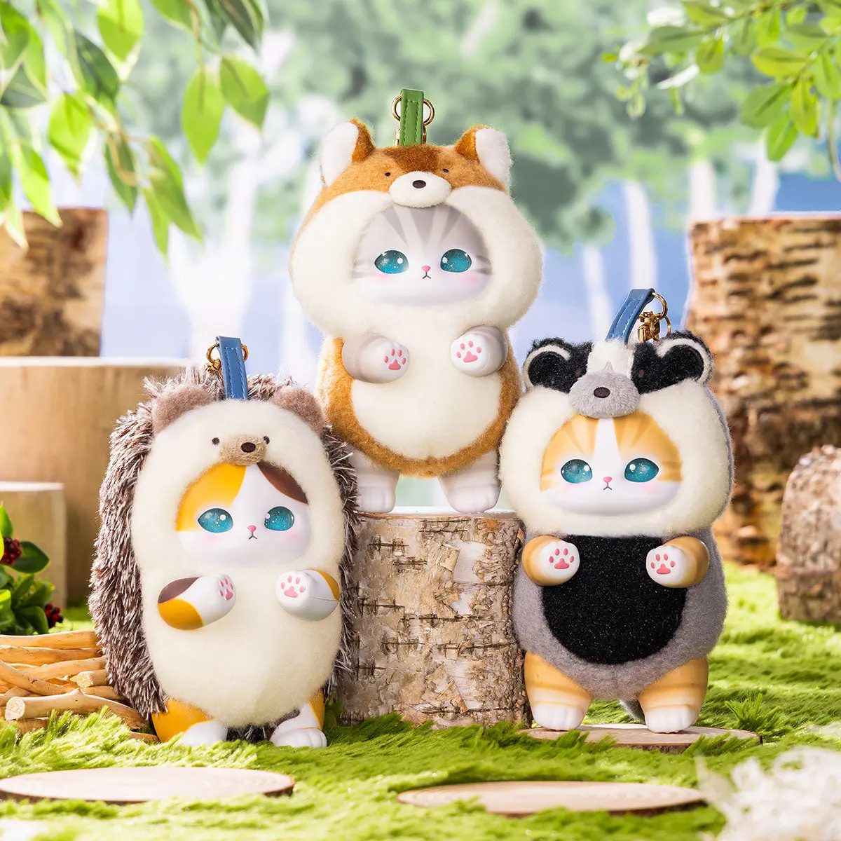 Mofusand Kiramekko Nordic Kittens Series Vinyl Plush Pendant Blind Box