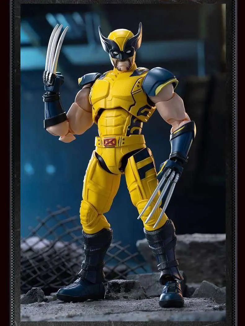 Blokees Marvel Studio Deadpool and Wolverine Champion Class CC-05 Wolverine Action Figure Model Kit, 5.3-Inch Premium Articulated Logan Superhero Snap-Fit Building Block Toy Gift for Kids and Adults Fans