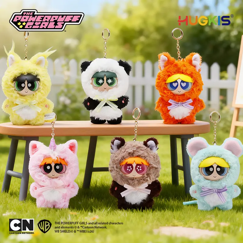 The Powerpuff Girls Forest Friends Plush Keychain Blind Box