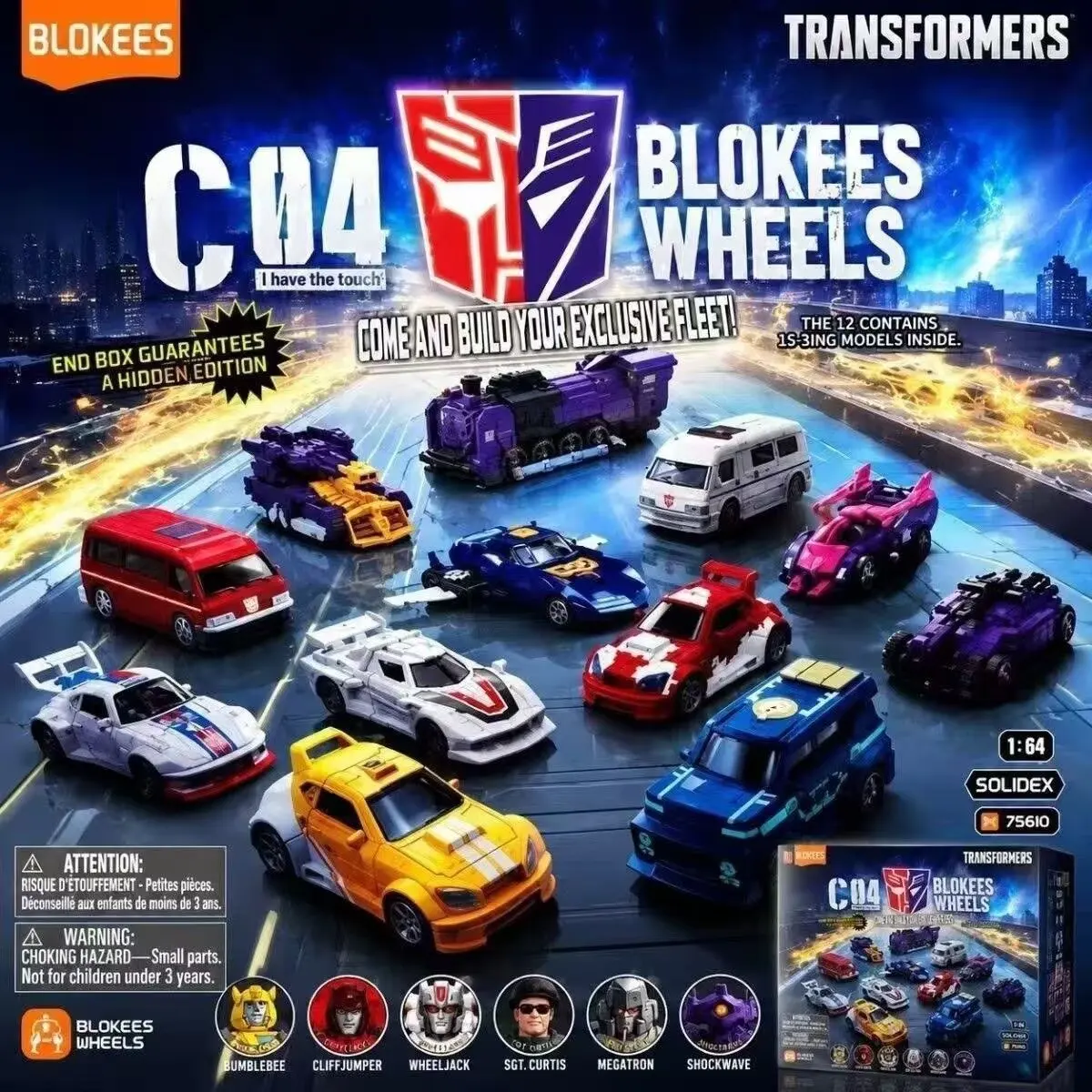 Buildable BLOKEES Wheels Transformers C04 “I have the touch” Blind Box