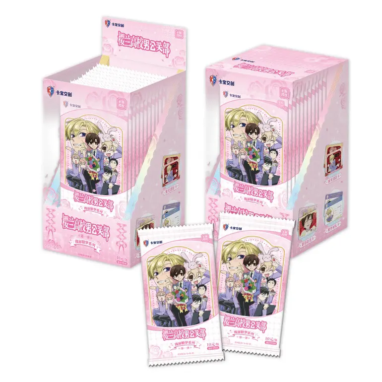 Kabao Ouran High School Host Club Trading Cards Vol.1 Sweet Glitter Dream Collectible Card Blind Packs, Official Licensed Anime Character Collectible Cards, 15 Packs Per Display Box