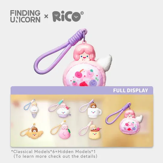 Display FINDING UNICORN RiCO Happy Dessert Party Plush Aromatherapy Blind Box