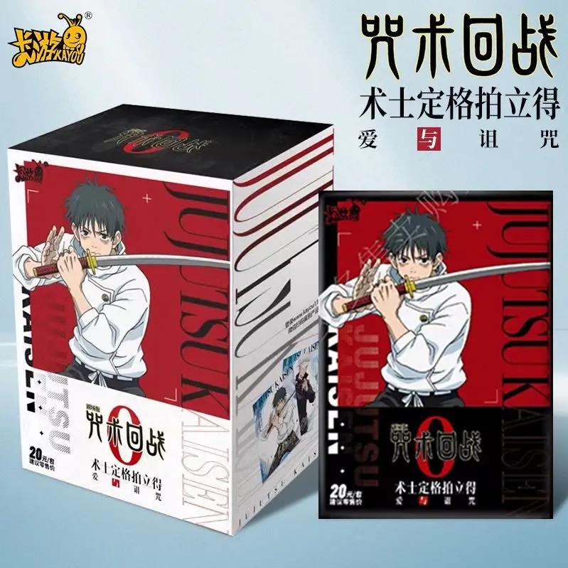 KAYOU Officially Licensed Jujutsu Kaisen Polaroid Collectible Cards, Sorcerer Frame Love & Curse Series, 10 PCS Full Box, 2 Cards Per Pack, Anime Character Photo Trading Card Blind Pack Gift for Jujutsu Kaisen Fans