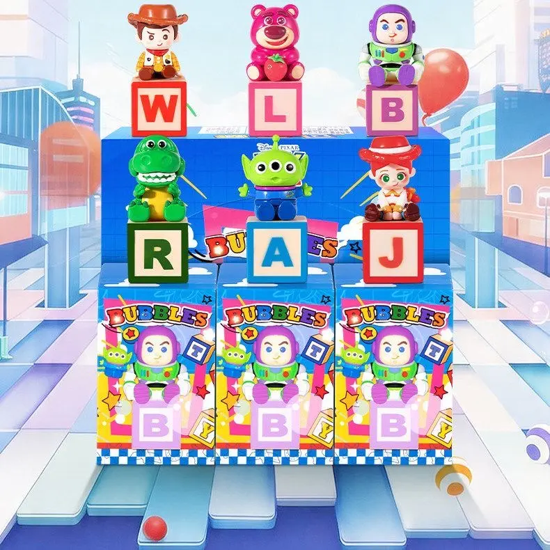 Toy Story 3-in-1 Blind Box Building Blocks & Bubble Wand Toy Set