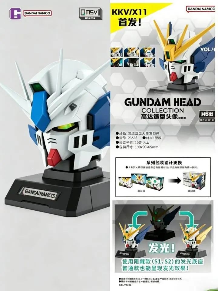 Gundam Head Collection LED Light-Up Compatible Vol.4 Blind Box