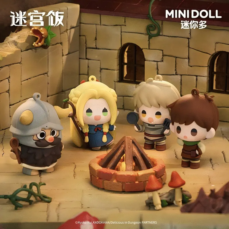 MINIDOLL Dungeon Meshi Soft Rubber Keychain
