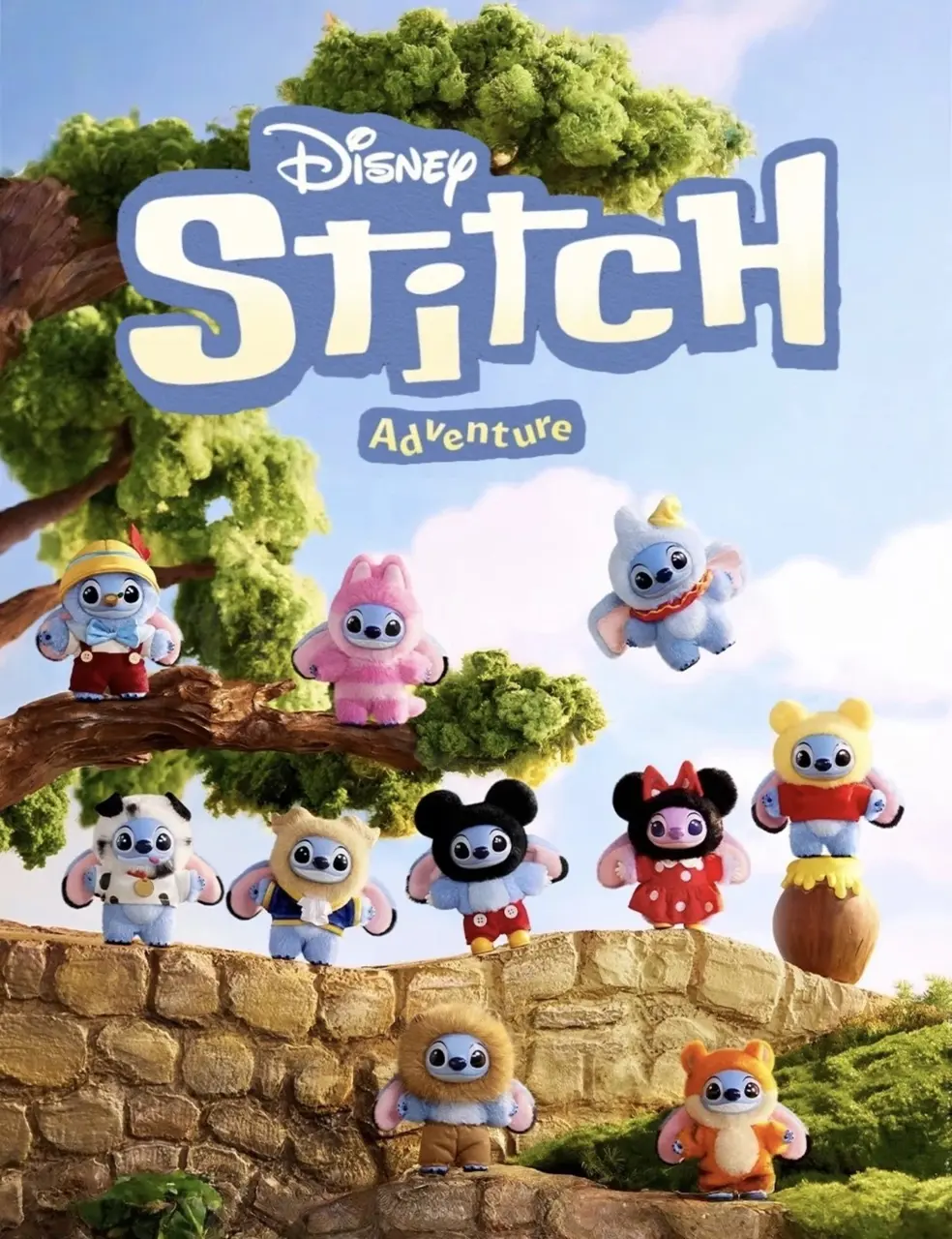 STITCH ADVENTURE SERIES BLIND BOX FIGURES TOY PLUSH PENDANT