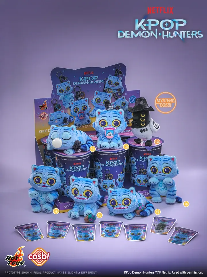 PPLU123N – KPop Demon Hunters – Derpy Cosbi Plush Keychain Collection Blind Box