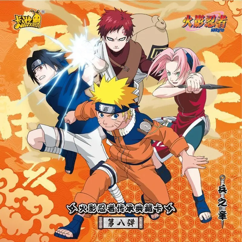  KAYOU Naruto Shippuden Trading Card Booster Box Vol.8 – 30 Packs, 150 Cards – Official Chapter of Soldiers Collectible TCG with Rare Foil Cards 