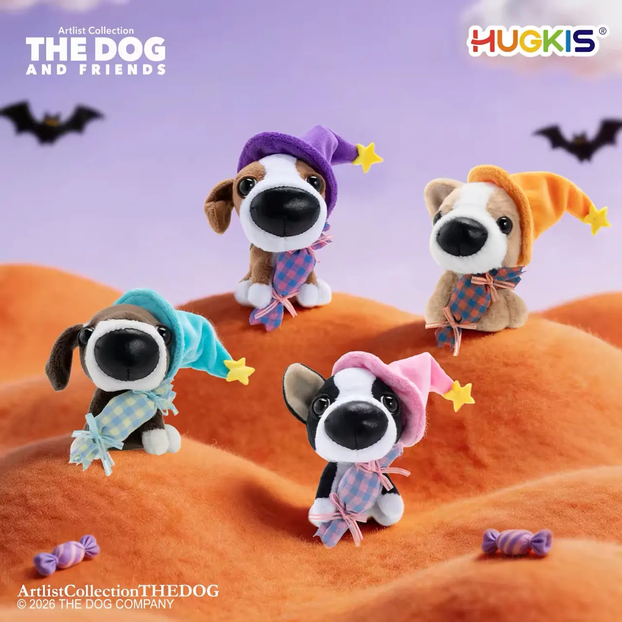 THE DOG Magic Candy Wizard Hat Plush Keychain