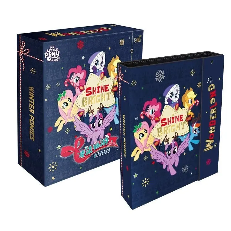 KAYOU Official My Little Pony Magic Parade Vol.2 Card Collection Album Gift Set, Holds 160 Cards, Includes 4 Card Packs + 1 Random PR Promo Card, Hardcover Trading Card Binder for Collectors