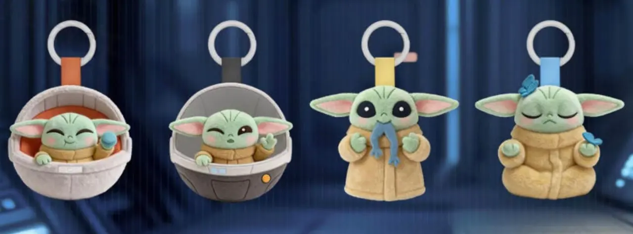 Star Wars Grogu Cute Force Series Plush Earbud Case Blind Box